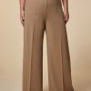 Abbigliamento Marina Rinaldi | Pantaloni Palazzo In Jersey Cammello