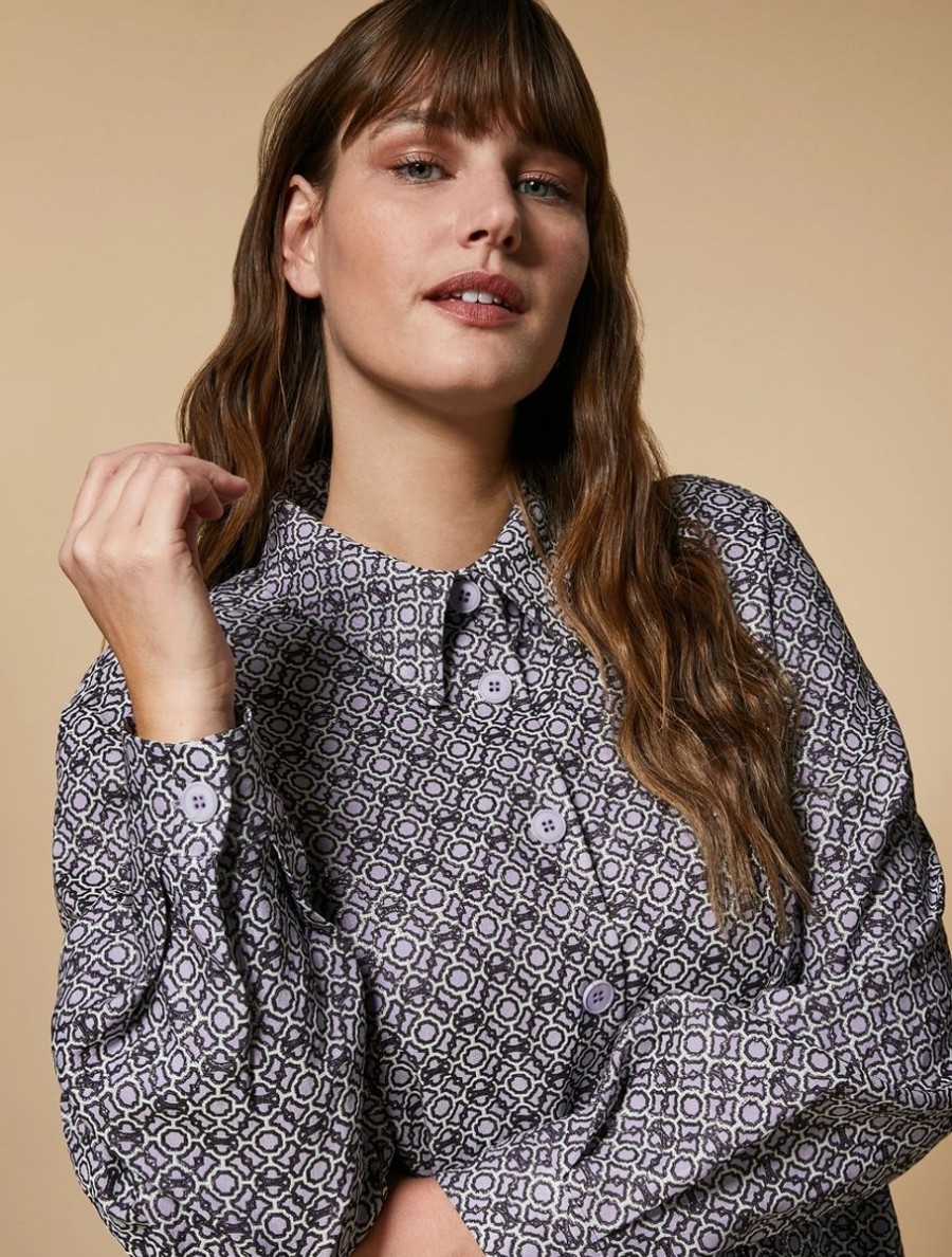 Abbigliamento Marina Rinaldi | Tunica Jacquard Lilla