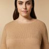 Abbigliamento Marina Rinaldi | Maglia In Lana E Cashmere Cammello