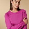 Abbigliamento Marina Rinaldi | Maglia In Filato Di Viscosa Fucsia