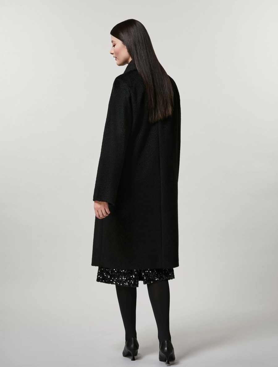 Abbigliamento Marina Rinaldi | Cappotto In Maglia Nero